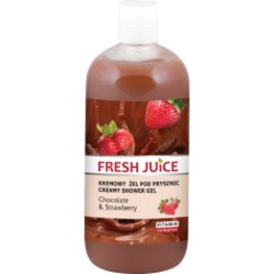 Fresh Juice Подхранващ душ гел с шоколад и ягода - 500 мл.